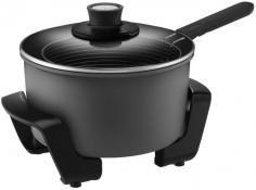 Sunbeam 5l Multicooker Deep Fryer Df4500 - Saucepan / Small Frypan / Deep Fryer - 1600w Cast-in Element 10. A versatile multi cooker which allows you to boil, roast, casserole, stew, braise, stir fry and deep fry. This multipurpose cooker from Sunbeam is economical and cooks food quickly whilst using less power than an ordinary oven or grill. Features Large Capacity Pan - Large 5L capacity when using as a saucepan or roasting, or 1kg capacity when using as a deep fryer. Teflon® Platinum Pro™ - Professional use non-stick surface. Three layers of commercial quality, non-stick coating provide excellent durability, scratch resistance and easy cleaning. It's dishwasher safe and metal utensil safe. Stainless Steel Basket - Perfect for food that requires draining such as pasta and vegetables, in addition to deep fried food. The basket handle rests securely on pot edge for safe drainage. Basket handle folds inwards for easy storage. Specifications Wattage: 1600W Cord Length: 90cm Basket Rest: Yes Deep Fry Food Capacity: 1kg Oil Capacity: 2 Litres Dishwasher Safe: Vessel, Lid Element: Cast-In Heat Settings: 10 Lid: Glass Lid Non Stick Coating: Teflon® Platinum Pro™ Timer: No Viewing Window: Tempered Glass Lid Design: Designed and Engineered in Australia Dimensions: (H) 24cm x (W) 32cm x (D) 26cm Net Weight: 3.77kg Colour: Charcoal Model: DF4500 Brand: Sunbeam Package Contents 1 x Sunbeam 5L MultiCooker Deep Fryer DF4500 (Charcoal) 1 x Glass Lid 1 x AC Power Cord / Probe with 10 Heat Settings 1 x Stainless Steel Basket 1 x Instructions