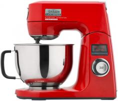 Sunbeam Cafe Series Planetary Mixmaster Power Drive - 12 Speed Bench Mixer With Tilt Head 1200w Motor 4.5l. The Planetary Mixmaster takes the cake! From the Sunbeam Cafe Series collection, this bench top mixer is designed to deliver the superior quality and style of a professional kitchen. This 1000W appliance with LCD screen is an essential for any level baker - it features 12 variable speed settings, Instant Pause function, balanced head tilt for one-handed lifting, 4.5-litre stainless steel mixing bowl and a variety of mixing attachments. It comes finished with a contemporary-chic die cast metal exterior in a trendy colour and Power Drive cover for attaching optional mixer accessories. Built to last and look beautiful on your kitchen counter top, invest in only the best for your baking. Buy the Sunbeam Cafe Series Planetary Mixmaster today and create authentic café-style food and beverages at home. Features Planetary Mixmaster Power Drive Power Drive Direct Outlet - lets you add mixer accessories, such as pasta rollers (not included) Power Drive cover matches Mixmaster design and can be stored at rear of mixer head 12 variable speeds for powerful, thorough planetary mixing action Instant Pause - easy pausing of mixing timer and speed for adding ingredients or checking on mixing progress Also includes Slow Start speed setting Dual function LCD display with timer - Count-Up, Count-Down, Kitchen Timer and Stopwatch Spring-assisted Balanced Head Lift with hinge cover - safely raise or lower head with only one hand 4.5L stainless steel mixing bowl with side handle Comes with 4 mixing attachments - die-cast beater, Aerator whisk, die-cast dough hook and Scrapemaster spatula beater Scrapemaster spatula beater combines ingredients while scraping bowl sides and bottom Also includes splash guard with pouring chute for mess free use Safety Locking System - mixer won't operate unless head is locked in downwards position Non-slip feet for stable bench top positioning Cord storage in base Die cast metal finish in stylish, eye-catching colour Instruction manual includes recipes to try Designed and engineered in Australia Power: 1200W Dimensions: (W) 27.3cm x (D) 42.4cm x (H) 41.5cm Cord Length: 90cm Net Weight: 9.87kg Colour: Red with silver-tone/grey Model: MX9500 Collection: Cafe Series Brand: Sunbeam This product comes with a 5-year motor guarantee and a 12-month replacement guarantee from Sunbeam Australia Package Contents 1 x Mixmaster body with attached AC power cord 1 x Power Drive outlet cover 1 x Mixing bowl 1 x Die-cast beater 1 x Spatula beater 1 x Whisk 1 x Dough hook 1 x Splash guard Instruction manual