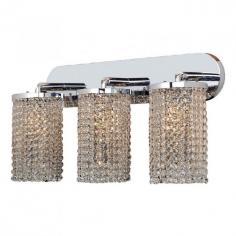This stunning 3-light Crystal Wall Sconce only uses the best quality material and workmanship ensuring a beautiful heirloom quality piece. Featuring a radiant chrome finish and finely cut premium grade clear crystals with a lead content of 30%, this elegant wall sconce will give any room sparkle and glamour. Worldwide Lighting Corporation is a privately owned manufacturer of high quality crystal chandeliers, pendants, surface mounts, sconces and custom decorative lighting products for the residential, hospitality and commercial building markets. Our high quality crystals meet all standards of perfection, possessing lead oxide of 30% that is above industry standards and can be seen in prestigious homes, hotels, restaurants, casinos, and churches across the country. Our mission is to enhance your lighting needs with exceptional quality fixtures at a reasonable price. Finish: Polished Chrome Crystal Color: Clear 30% Premium Full Lead Crystal (3) 60W E12 Incandescent Candelabra Bulb(s) Bulb(s) Not Included Total Watts: 180 Voltage: 110V - 120V Beautiful Polished Chrome finish and dressed with precision cut and polished 30% Full Lead Crystals for maximum brilliance and sparkle From the Prism Collection Accommodates up to three 60-watt maximum (40-watt recommended) candelabra base incandescent E-12 bulb (not included) Solid Brass Frame in Chrome Plated Finish and 30% Full Lead Crystal Wall mount with 8" extension from wall UL and CUL Listed to US and Canadian safety standards For Dry Locations only (Dry Locations include kitchens, living rooms, dining rooms, bedrooms, foyers, hallways and most areas in bathrooms) Hardware included Assembly instructions and template enclosed for convenient setup (Professional installation is recommended) 1 Year Limited Manufacturing Defects Warranty Hardwired UL Listed, cUL Listed, CSA Listed Style: Contemporary Part of the Prism Collection Warranty Info: 1 Year, Worldwide Lighting Corporation warranties products to be free from defects for a period of one year following shipment. Warranty is and void if merchandise is not installed according to factory instructions, NEC guidelines, and applicable building cOverall Dimensions: 8"(D) x 25"(W) x 10"(H)Diameter Range: Width 21" and above Item Weight: 22 lbs. Please note that this product is designed for use in the United States only (110 volt wiring), and may not work properly outside of the United States*Use of this product will expose you to lead, a chemical known to the State of California to cause birth defects or other reproductive harm. Not intended for food use.