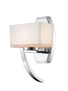 Collection: Cardine, Material: Steel/Glass, Width/Diameter: 6.50", Height: 11.25", Depth/Extension: 5.75", Lamp: 1-75w bulb(s), UL: Suitable for damp locations, - Desc: A beautiful wall sconce displayed with matte opal glass with a brushed nickel finish for a fresh and modern look. Shade Included: TRUE.