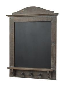 Features: -Material: wood-Old english wood finish-Distressed: No-Collection: Industrial-Style: Rustic-Product Type: Blackboard-Finish: Old English Wood-Hardware Finish: Steel-Powder Coated Finish: No-Gloss Finish: No-Frame/Rail Material: Wood.