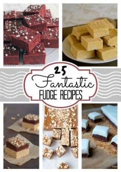 25 Fantastic Fudge Recipes  found at www.chocolatechoc...