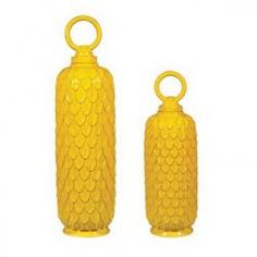 Sterling Industries, 152-004/S2, Accents, Home Decor, Canisters, Sunshine Yellow Specifications: Height: 26" - Width: 7" - Length: 7" - Material: Ceramic - Product Weight: 10 Lbs - About Sterling Industries With A Team Of Recognized International Designers And Engineers Leading The Vision, Sterling Industries Is Constantly Striving To Reach The Future By Revitalizing Themes From The Past. Nostalgia, Tranquility And Inspiration Challenge The Convention While Visionary Thinking Leads To The Latest And Greatest Designs.
