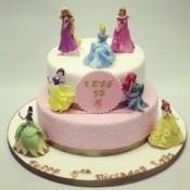 2 Tier Disney Princess Cake