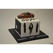 007 James Bond Cube Cake