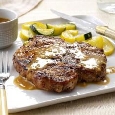 May: Grilled Bourbon Chops