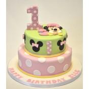 2 Tier Baby Minnie Mouse Cake