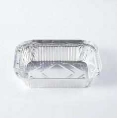 Small Foil Tray Container OEM Logo Aluminium Foil For Food Packing Disposable Kitchen Work Time Customized RK-58 
https://www.foilcontainer.net/product/aluminum-foil-food-container/wrinkled-aluminum-foil-food-container/rectangular-wrinkled-aluminum-foil-food-container/
The rectangular pleated aluminum foil food containers are rolled and pleated, thickened and not easily deformed, and can be used with transparent lids, covered with aluminum film and paper lids, etc., according to different needs with lids. 
